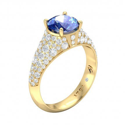 Sapphire Ring Aqua - Box View